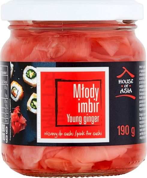 House of Asia Imbir marynowany różowy 190g - House of Asia uniwersalny