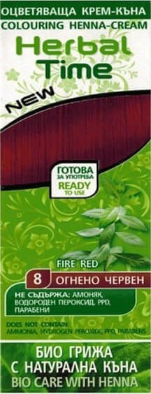 ENERGY OF VITAMINS HERBAL TIME Henna do włosów naturalna 8 Ognista czerwień
