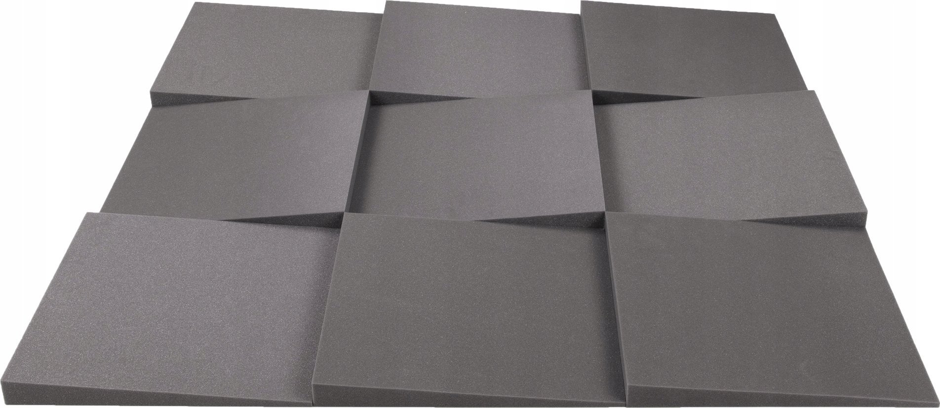 Panele akustyczne wygłuszające kliny skośne 3D pianki redukujące pogłos