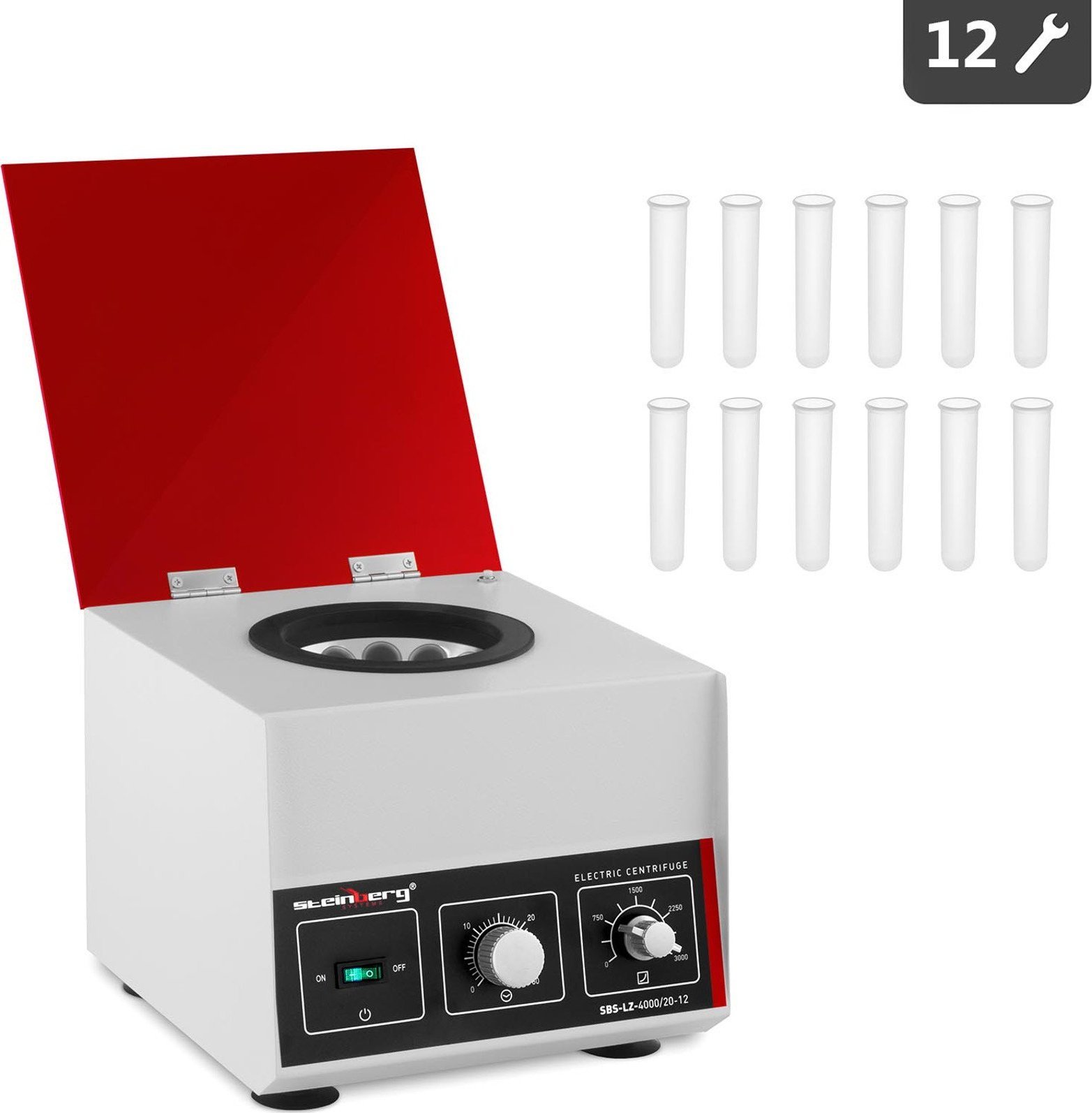 Steinberg Profesjonalna wirówka laboratoryjna do osocza do 12 próbówek 20ml 180W SBS-LZ-4000/20-12