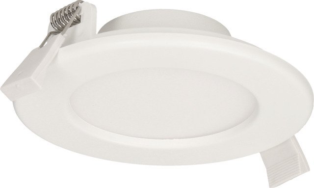Orno EURUS LED 9W, oprawa typu downlight, podtynkowa, okrągła, 530lm, 3000K, biała, wbudowany zasilacz LED