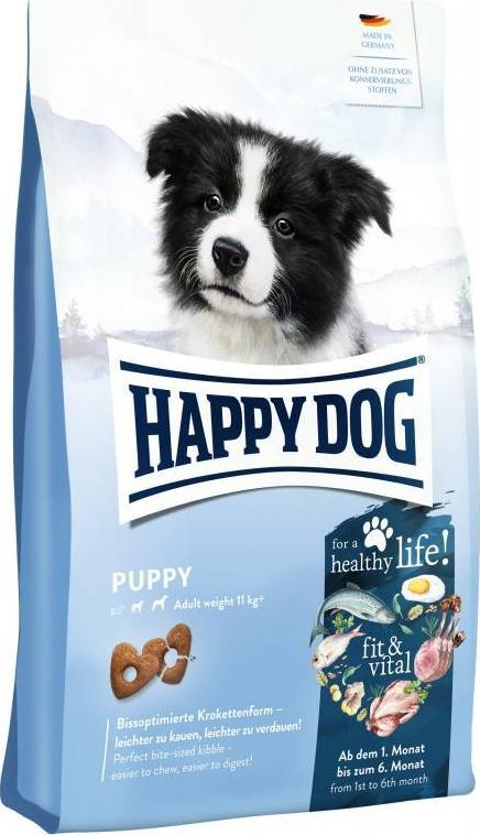 Happy Dog Fit&Vital Puppy, sucha karma, dla szczeniąt, 1-6 miesięcy, 10 kg
