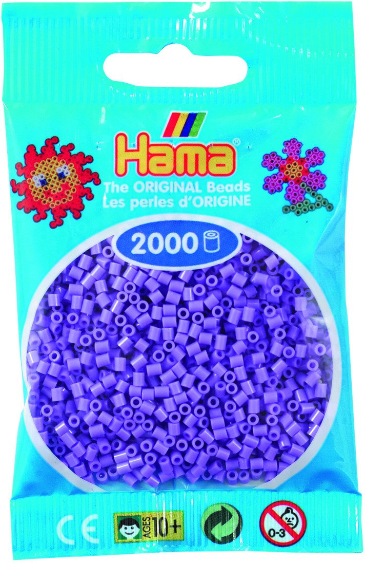 Hama mini beads 2000 pcs. pastel purple