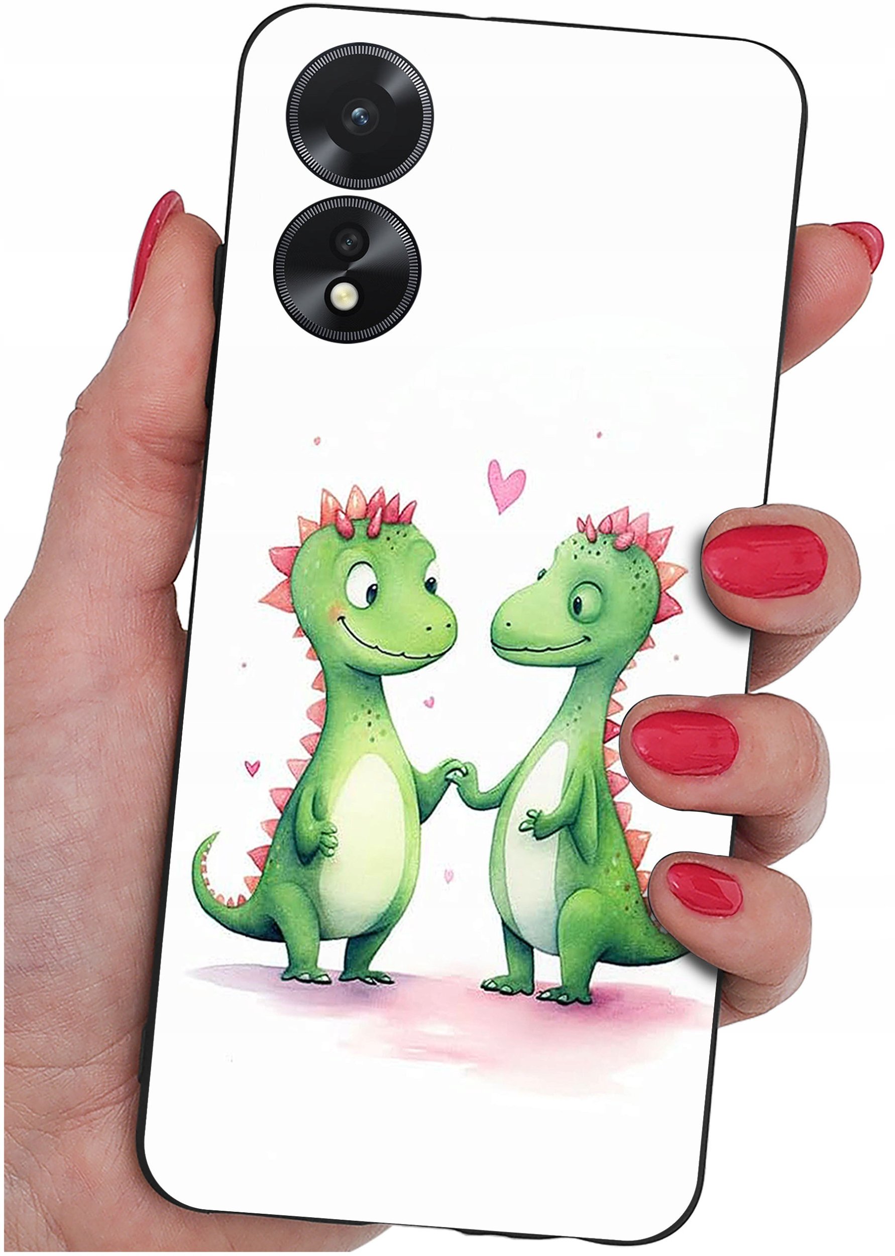 ETUI do Oppo A38 4G WZORY |SILIKONOWE MATT CASE + SZKŁO 9H