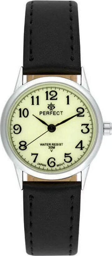 Zegarek Perfect Zegarek Perfect LX049-04 damski klasyczny świecąca tarcza .