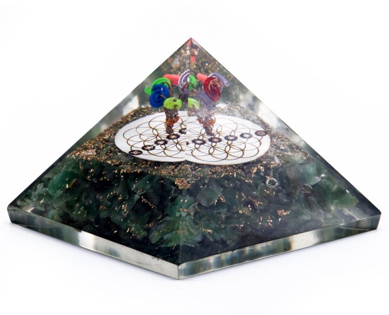 Piramida Orgonit - Zielony Awenturyn