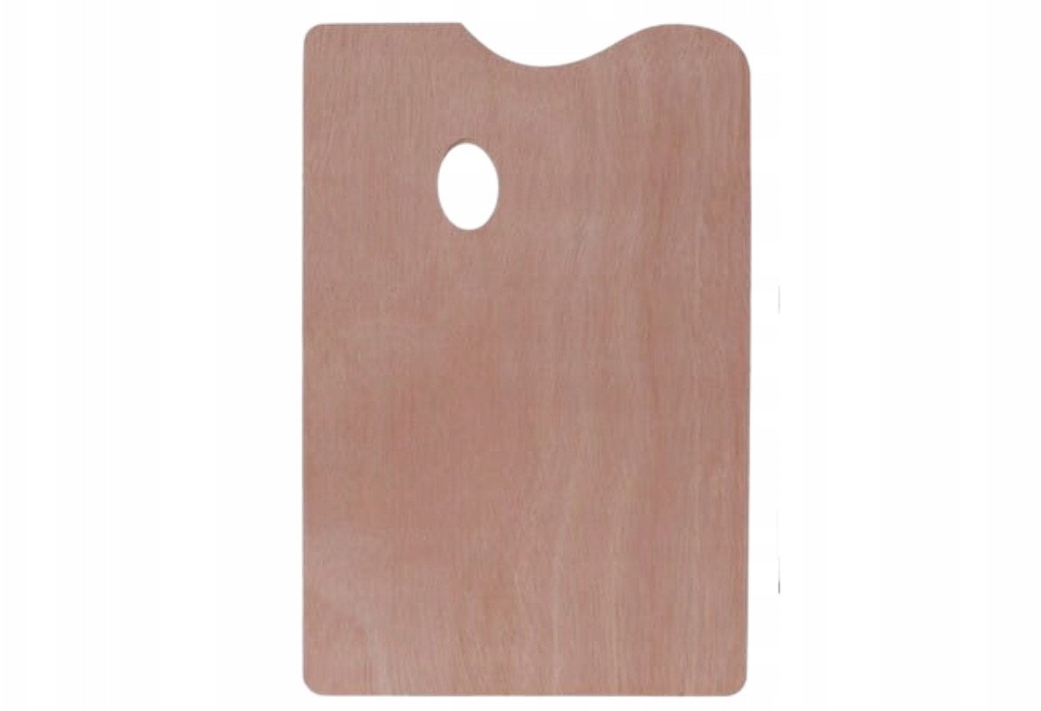 Paleta malarska prostokątna drewniana 20x30cm