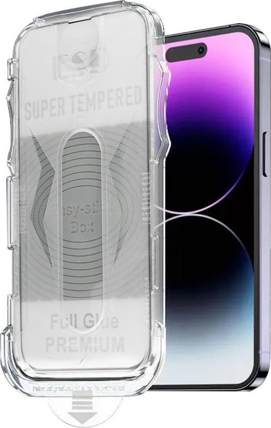 Braders Szkło Hartowane Full Glue Easy-Stick Braders do iPhone 12 / 12 Pro Czarny