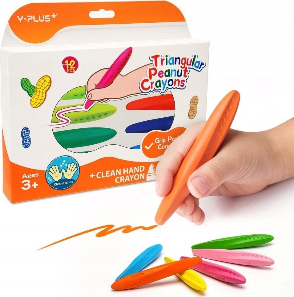 Teka Kredki trójk±tne Peanut 12szt Orzeszki