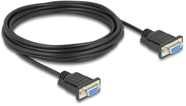DELOCK Kabel Seriell D-Sub9 5m Bu/Bu mit schmalem St-Gehäuse