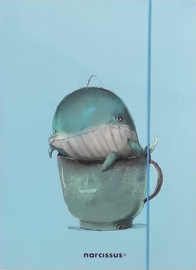 Teczka A4 z gumką Wieloryb