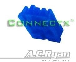 AC Ryan Connectx™ Floppy Power 4pin Female - Blue 100x Niebieski