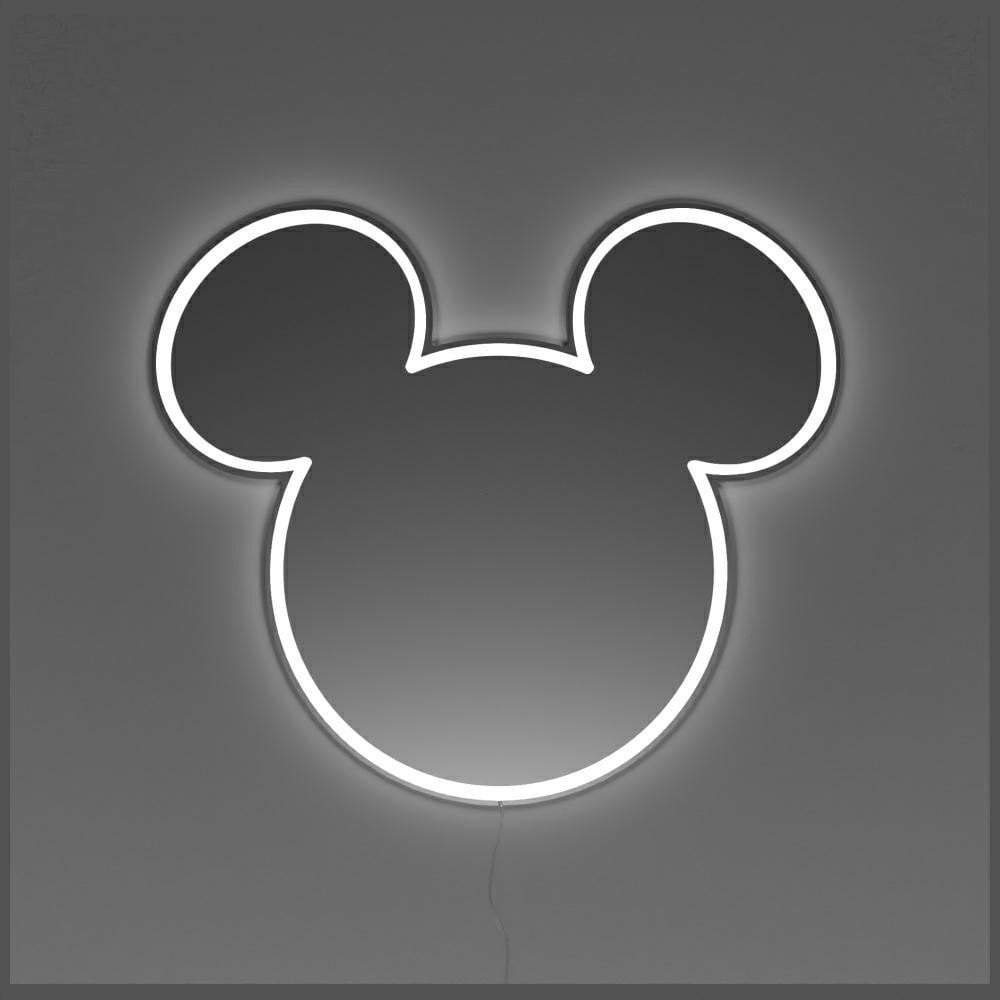 Neon Yellowpop Disney Mickey Mirror srebrny