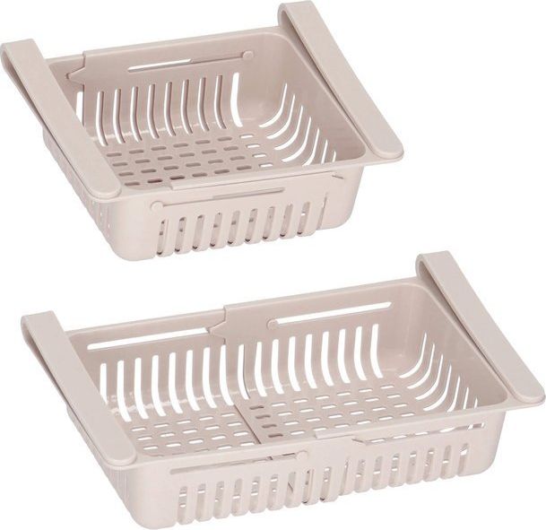 Springos Pojemnik do lodówki wielofunkcyjny wkład, organizer różowy uniwersalny