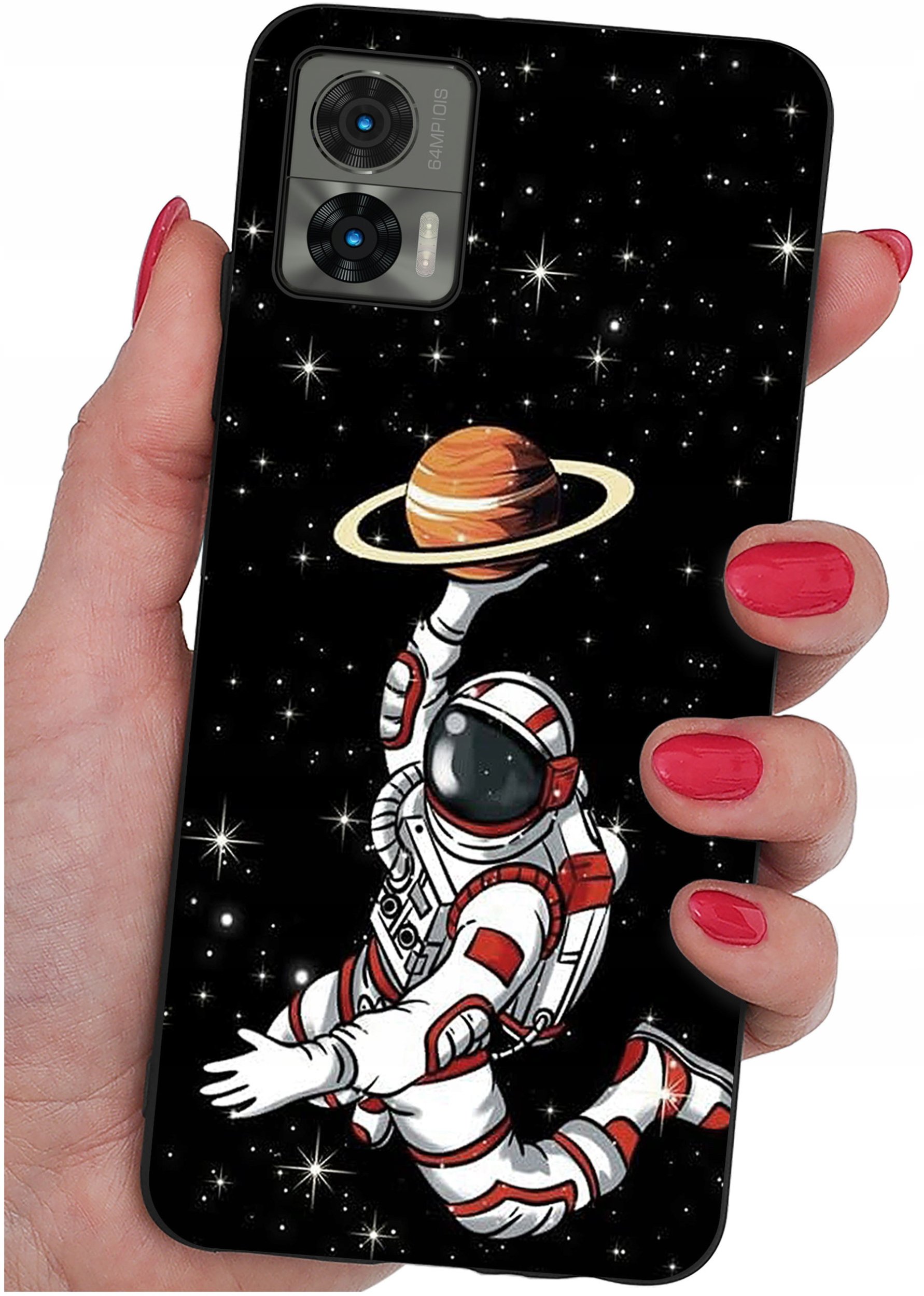 Etui do Motorola Moto Edge 30 Neo WZORY |SILIKONOWE MATT CASE + SZKŁO 9H