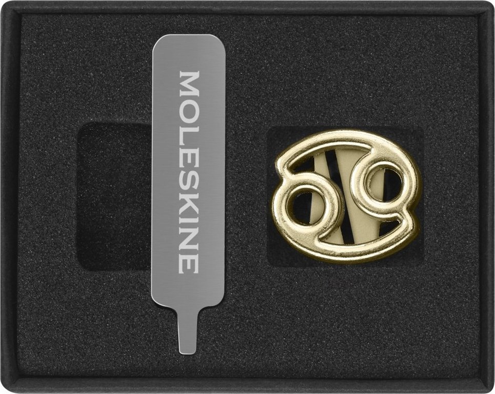 Moleskine Przypinka MOLESKINE, rak, złota