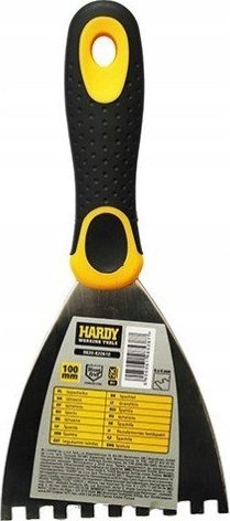 KAEM Szpachelka budowlana zębata nierdzewna 10 cm 6 mm