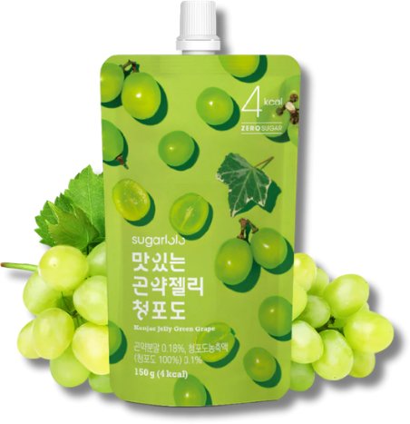 Galaretka Konjac Jelly Green Grape Sugarlolo koreańska galaretka 150g