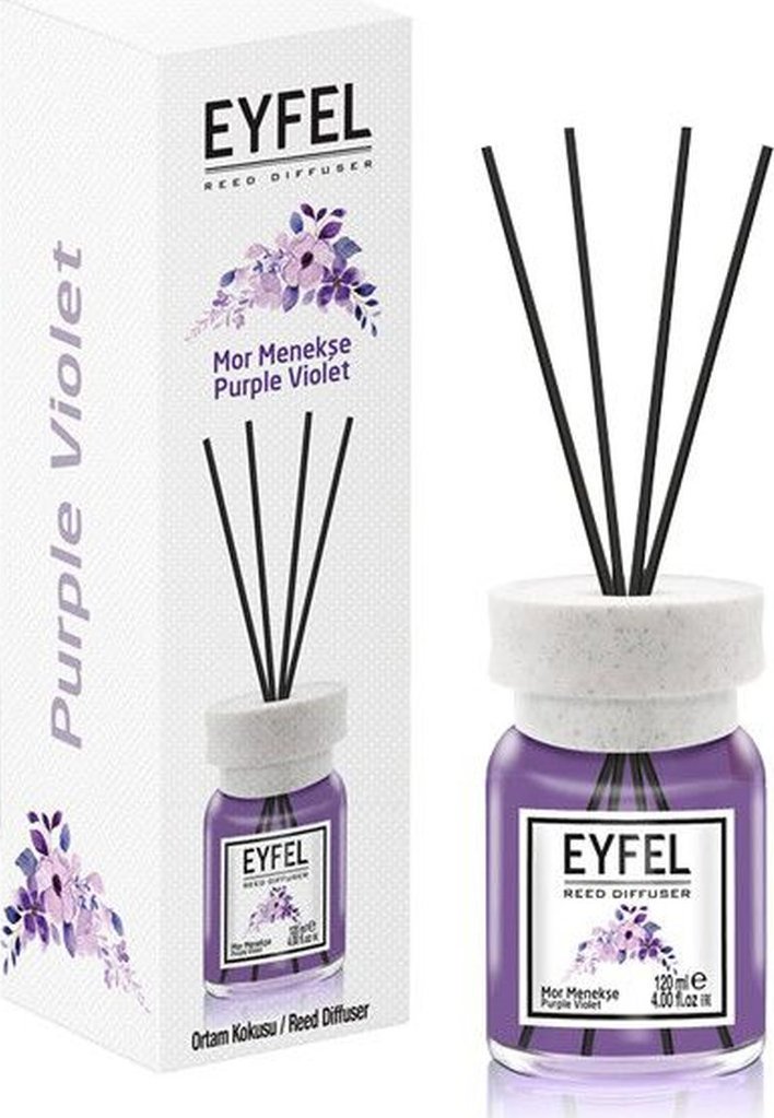 Eyfel Dyfuzor zapachowy z patyczkami Fiołek 120ml