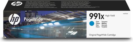 Tusz HP Oryginalny błękitny wkład atramentowy o zwiększonej pojemności 991X PageWide (M0J90AE)