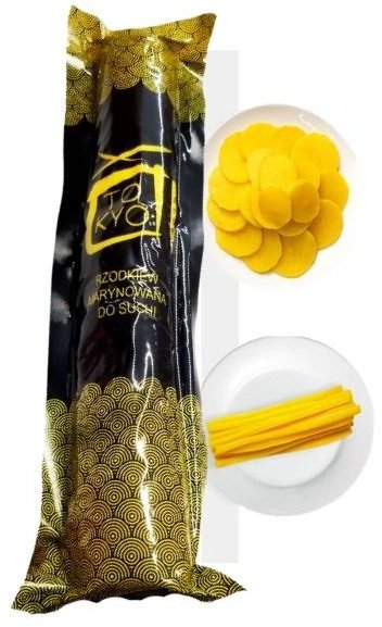 Rzodkiew żółta marynowana do sushi japońska cała piklowana chrupiąca radish takuan 500g