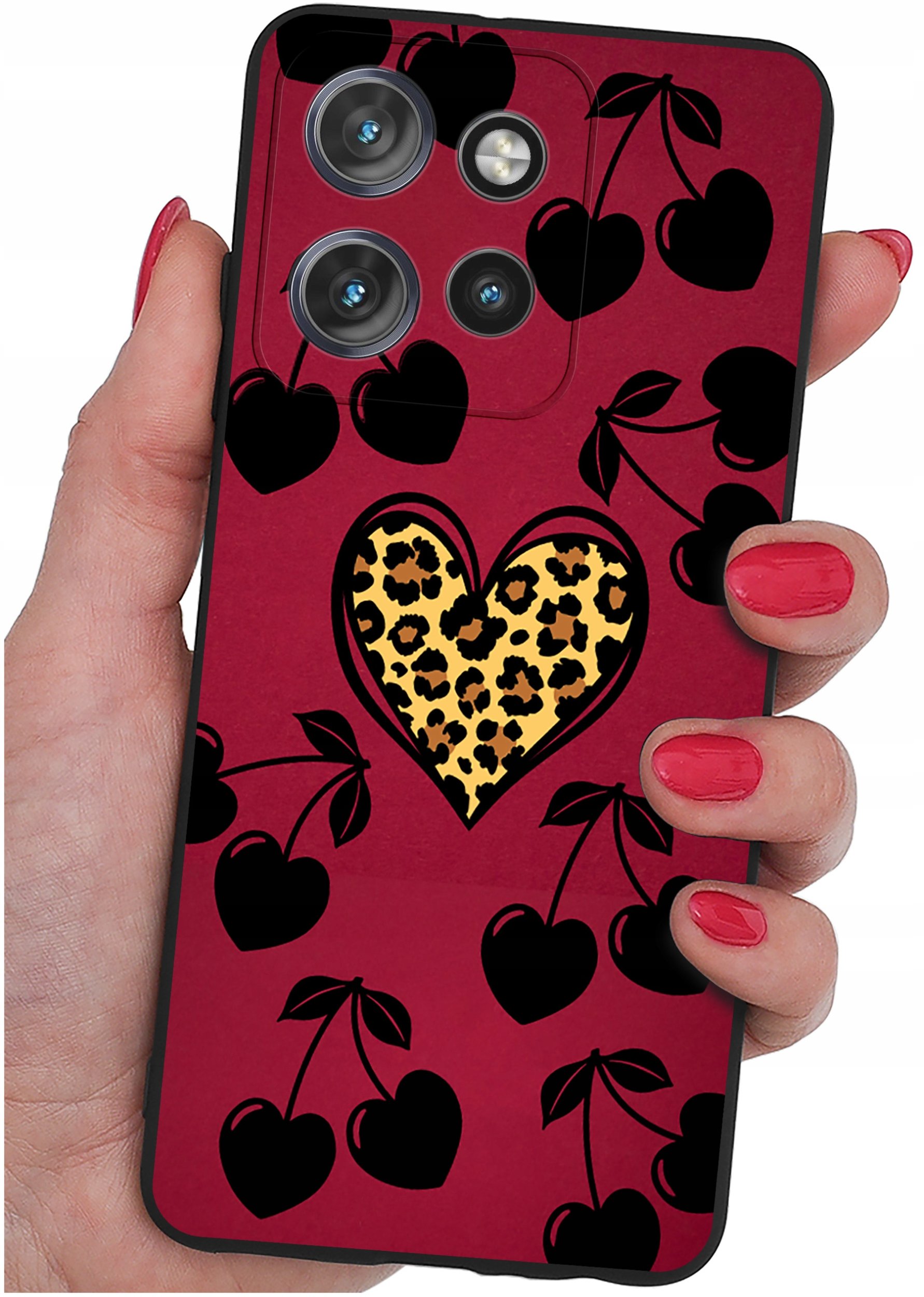 Etui do Motorola Moto EDGE 50 Neo WZORY |SILIKONOWE MATT CASE + SZKŁO 9H