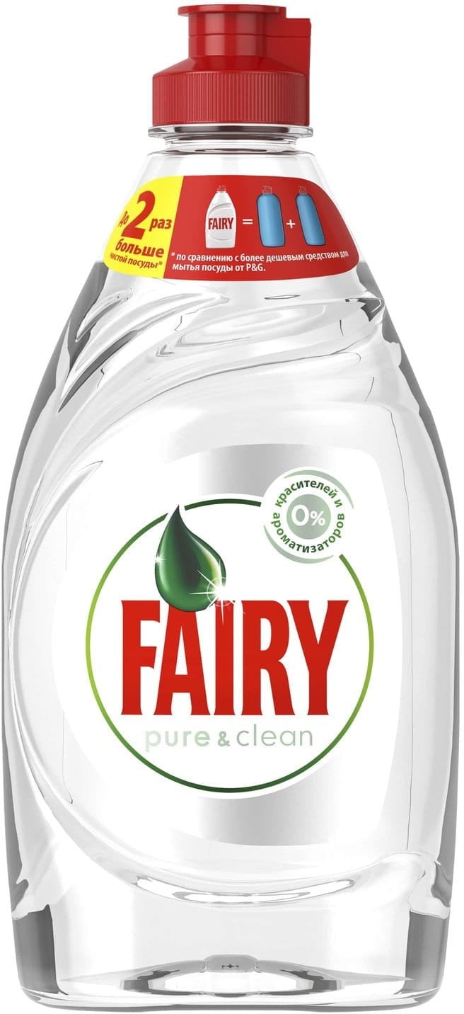 DISHWAS LIQUID FAIRY PURE / CLEAN 450ML