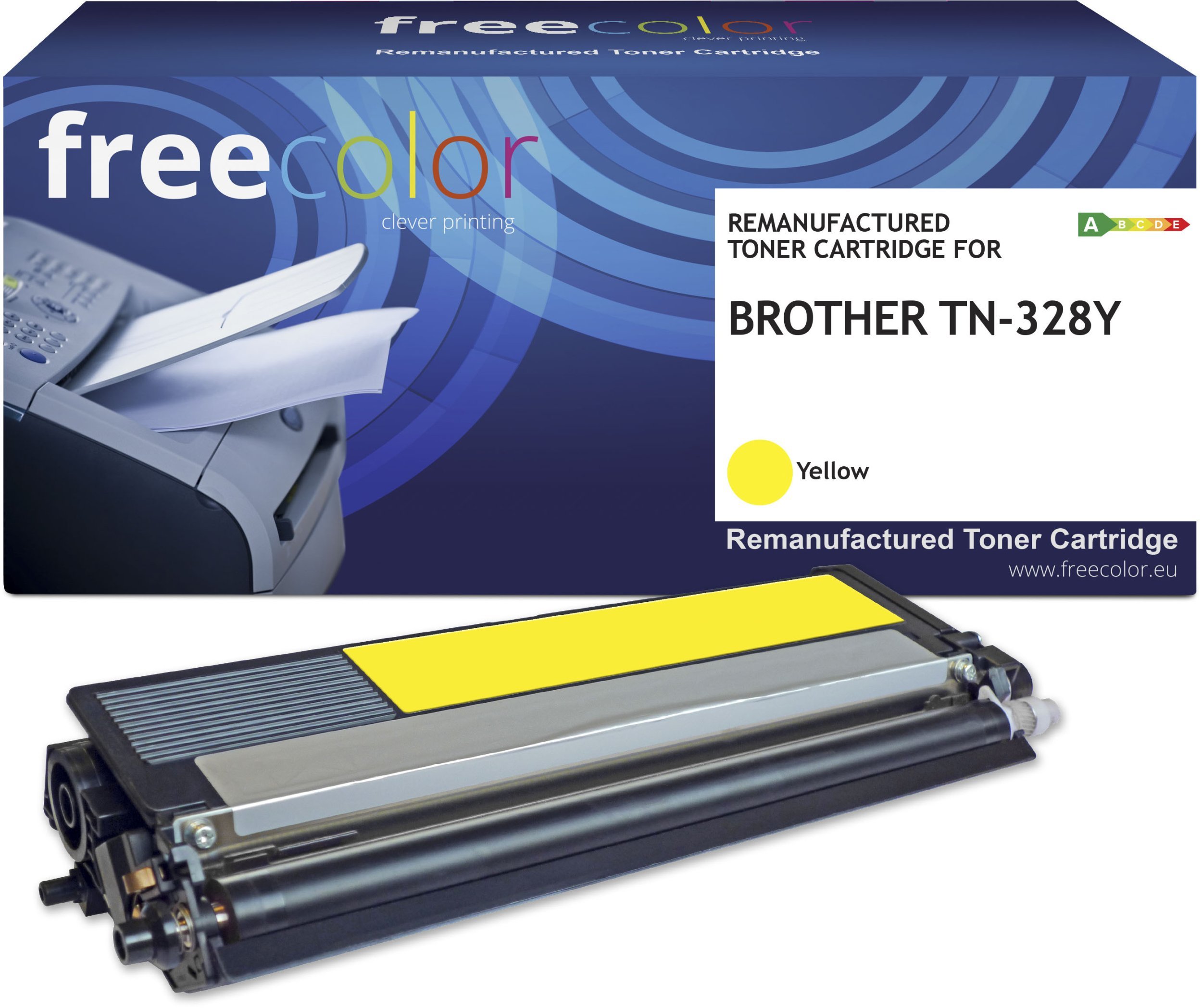 Toner Freecolor Toner Brother TN-328Y yellow 6000 stron