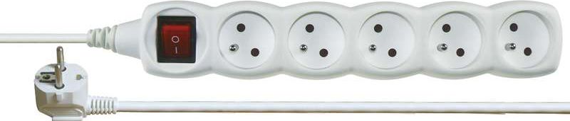 Listwa zasilająca Emos 5 gniazd 5 m biała (P1515)