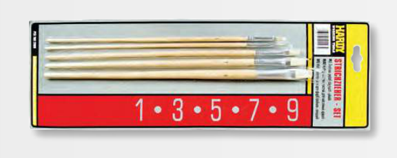 Hardy Zestaw pędzli olejnych płaskich 5 sztuk w komplecie (0280-11-00-05)