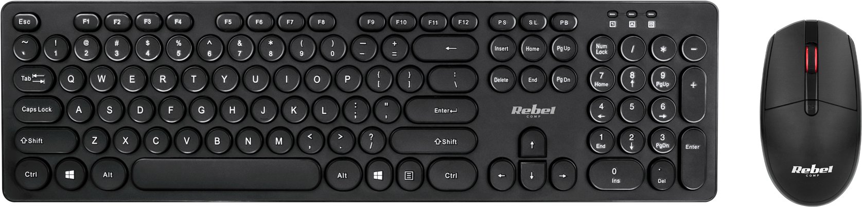 Zestaw klawiatura i mysz bezprzewodowa Rebel WS400