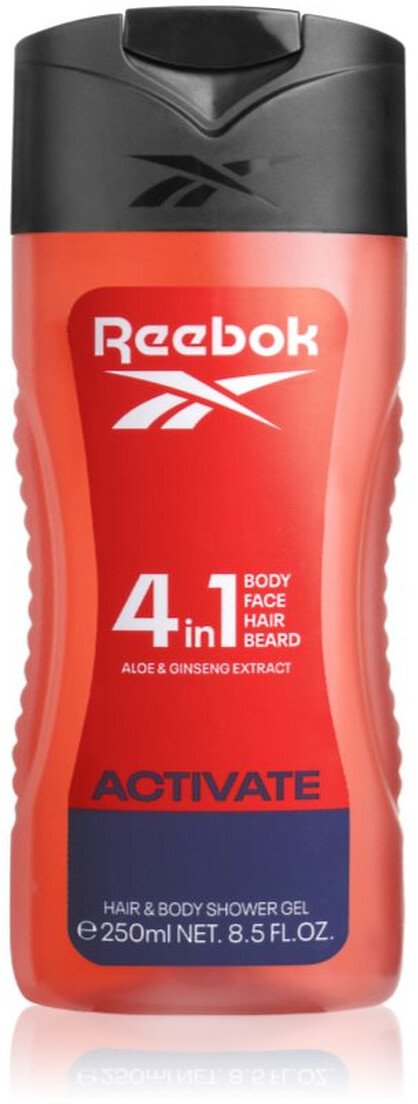 Reebok Activate Your Senses Żel pod prysznic 4w1 250ml