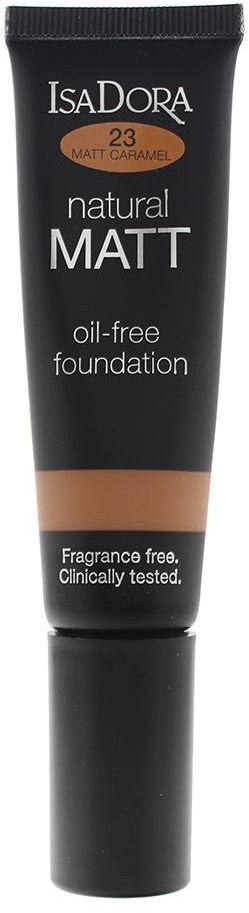 IsaDora, Natural Matt, Oil-Free, Matte, Liquid Foundation, 23, Caramel, 35 ml For Women