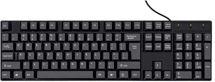 RoGer K1800 Wired Office Keyboard USB