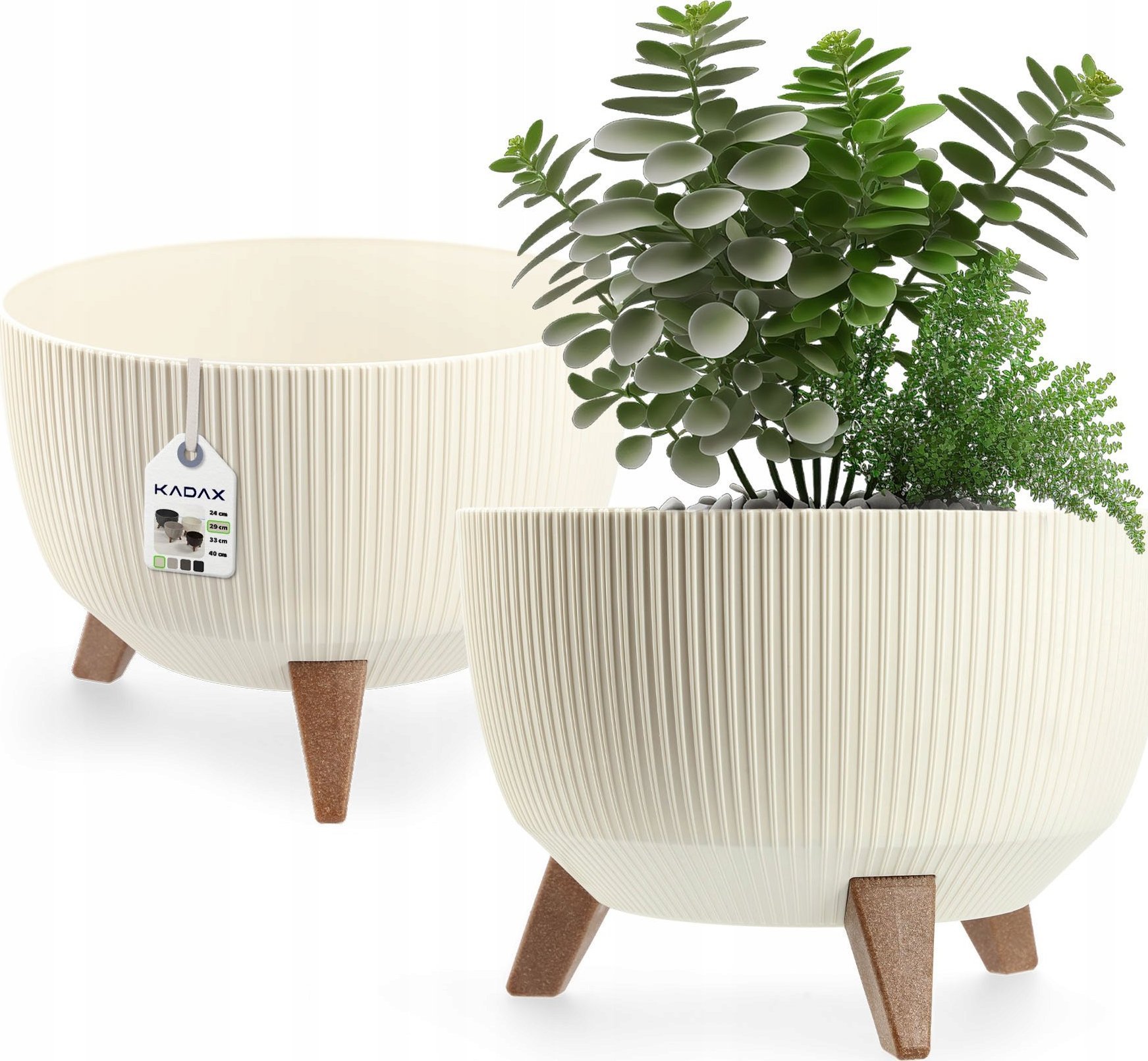 Kadax KADAX Doniczka Donica Wkład Misa Na Nóżkach 29cm