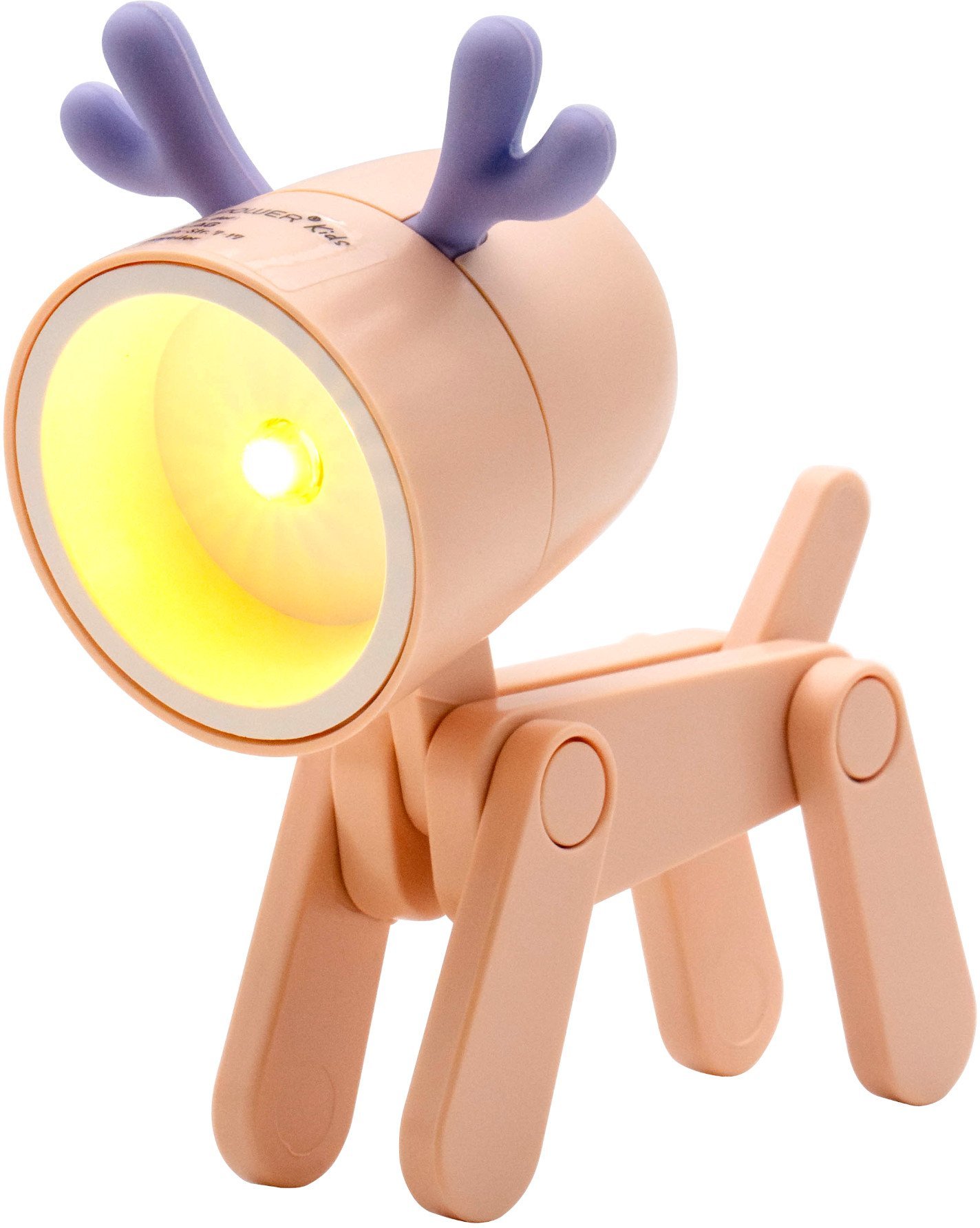RealPower LED-Tier Taschenlampe Pink deer