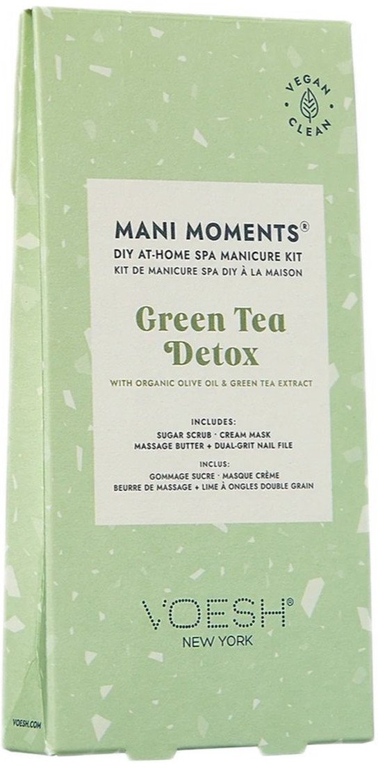 Voesh Mani Moments Zestaw do 3-etapowego manicure green tea detox