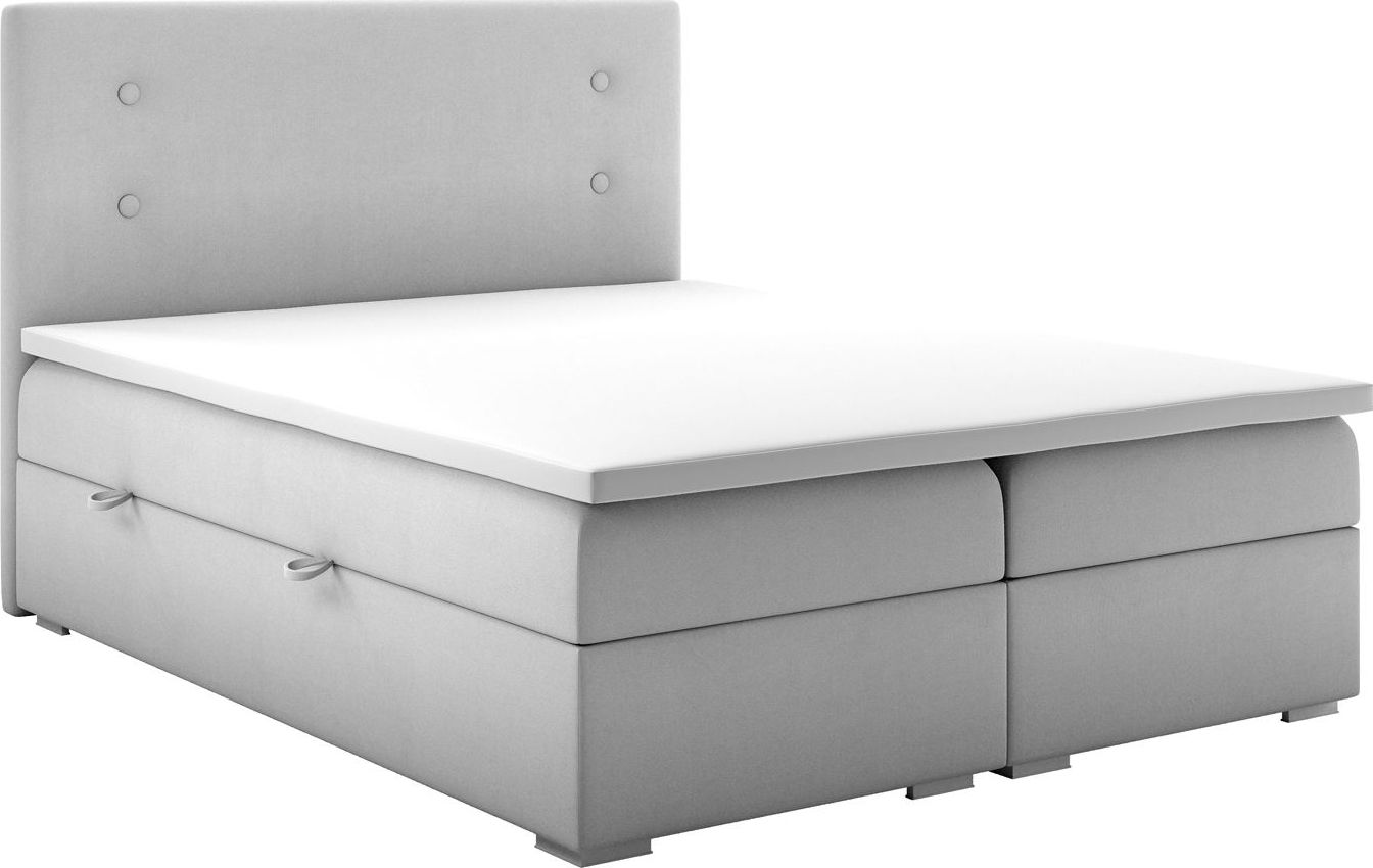 Elior Podwójne łóżko boxspring Rilla 140x200 - 58 kolorów