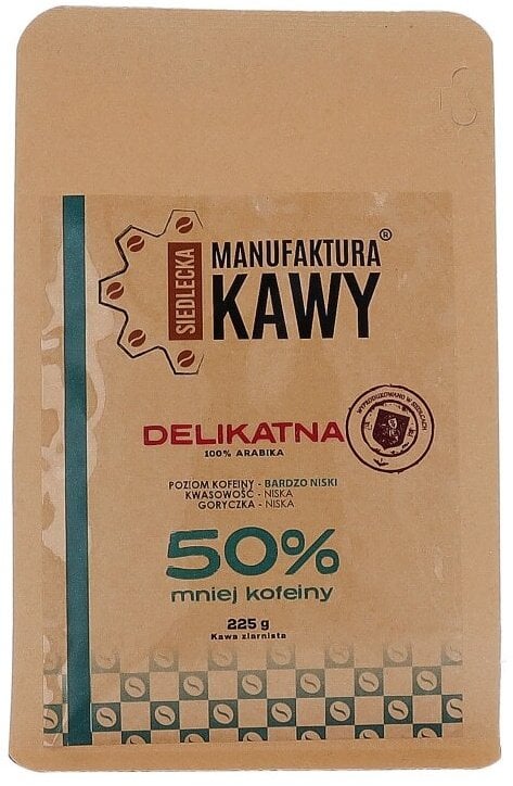 Kawa ziarnista SIEDLECKA MANUFAKTURY KAWY Kawa ziarnista Delikatna mieszanka 225g