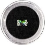 Bass Cosmetics Cyrkonia, ozdoba metalowa - duży kamień kolorowy 15 / Bass Cosmetics