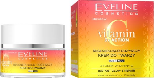 Eveline Vitamin C 3x Action regenerująco-odżywczy krem do twarzy 50ml