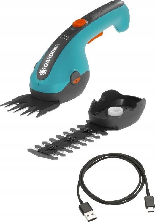 Gardena GARDENA Cordless Grass Shears ClassicCut Li, 3.6 volts, set with shrub blade (turquoise/black, Li-ion battery 2.5 Ah)