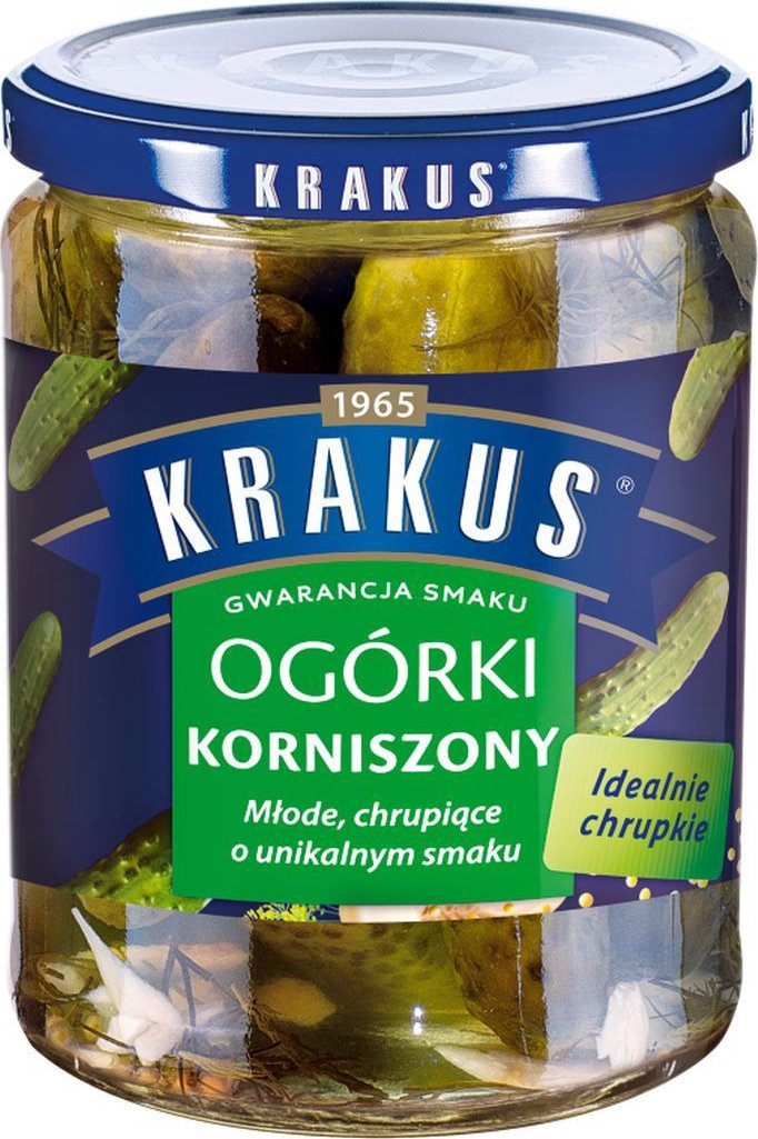 Krakus Krakus Ogórki korniszony 500 g