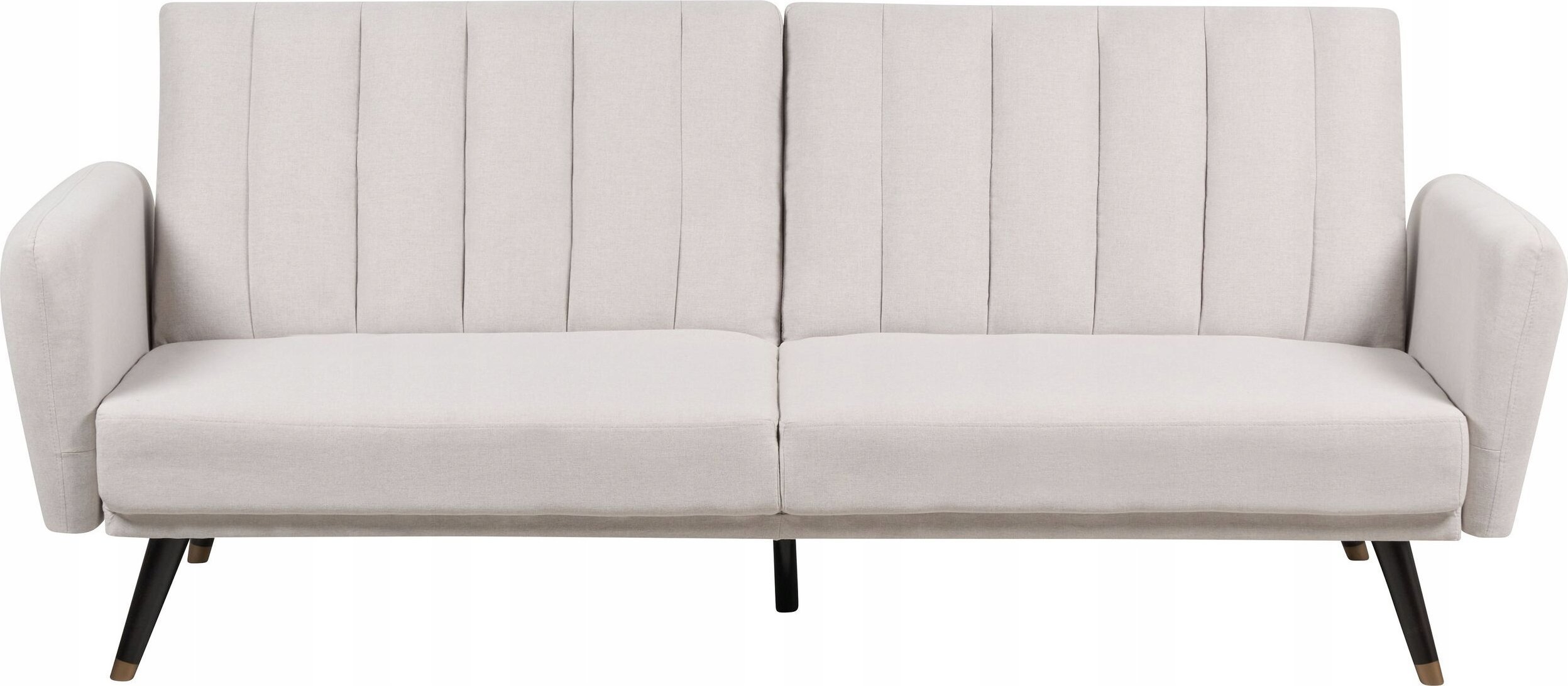 Beliani Sofa rozkładana beżowa VIMMERBY