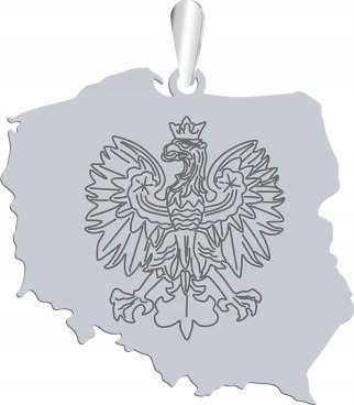 Radziszewska Jewellery Srebrna Zawieszka POLSKA GRAWER GRATIS