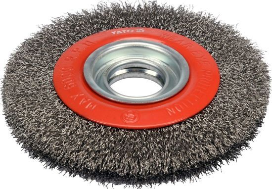 Yato szczotka tarczowa drut karbowany stalowy 150x32mm (YT-47554)