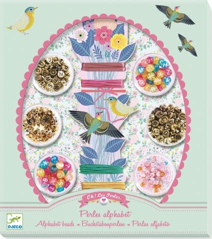 Djeco PERŁKI Z LITERKAMI - zestaw do tworzenia biżuterii