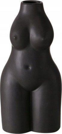 Boltze Waza ceramiczna ozdobna czarna 22 cm Auris