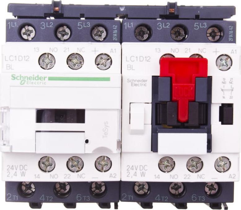 Schneider Electric Stycznik nawrotny 12A 5,5kW 24V DC LC2D12BL