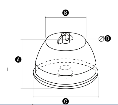 Elko-Bis Uchwyt betonowy w tworzywie 75x70x130mm